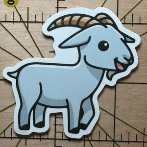 💜13/$13 +Bundle Sticker Sale | Goat Animal Waterproof Sticker